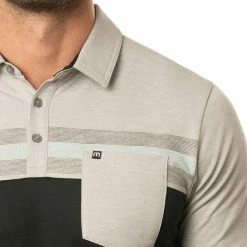 Travis Mathew Salad Days Polo -golf ball Shop travis mathew salad days polo heather light grey 02 39210.1676596370