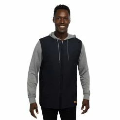 Travis Mathew Scavenger Jacket -golf ball Shop travis mathew scavenger full zip hoodie black heather grey 01 80655.1676593734