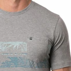 Travis Mathew Secluded Spot Tee -golf ball Shop travis mathew secluded spot tee heather grey 02 35767.1676598782