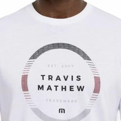 Travis Mathew Secondary School Tee -golf ball Shop travis mathew secondary school tee white 03 29244.1671654434