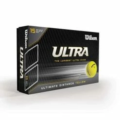 Wilson Ultra Distance New Yellow Golf Balls-15 Pack